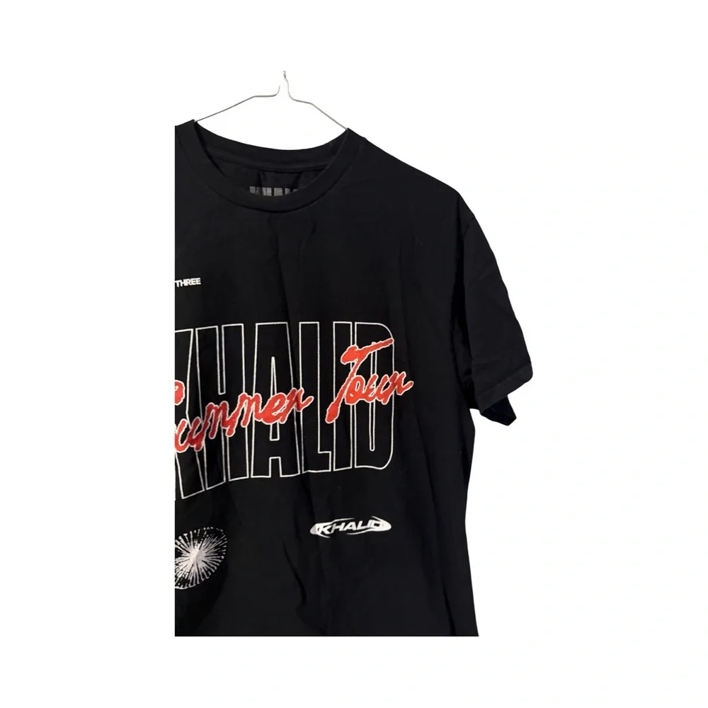 KHALID Summer Tour Black T-Shirt with Red Graphic Men's Size Large - Picture 3 of 10